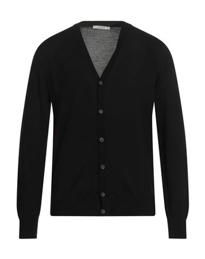 Shop Kangra Man Cardigan Black Size 48 Merino Wool