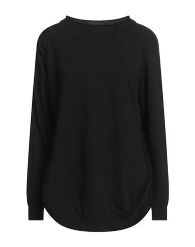 Shop European Culture Woman Sweater Black Size L Wool, Viscose, Polyamide, Cashmere