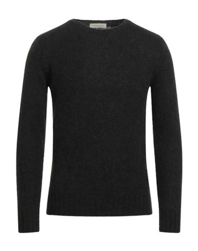 Shop Rossopuro Man Sweater Steel Grey Size 3 Polyamide, Alpaca Wool, Merino Wool