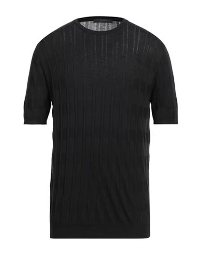 Shop Jeordie's Man Sweater Black Size Xxl Cotton