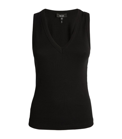Shop Me+em V-neck Ribbed Ultimate Vest In Black