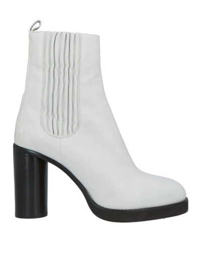 Shop Isabel Marant Woman Ankle Boots White Size 8 Calfskin
