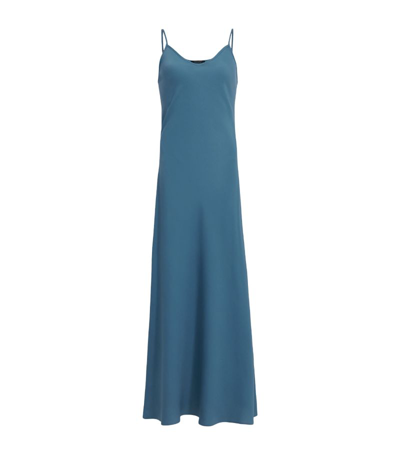 Shop Allsaints Bryony Slip Dress In Blue