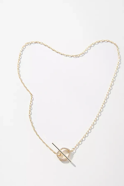 Shop By Anthropologie Gold-plated Delicate Toggle Necklace