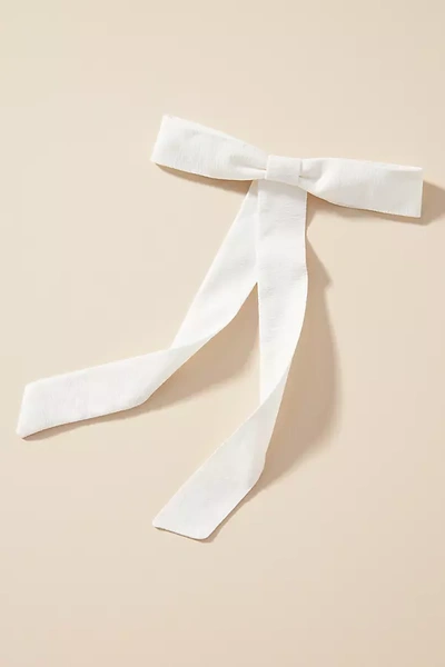 Shop By Anthropologie Ladylike Bow Barrette In White