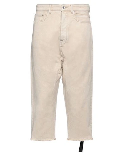 Shop Rick Owens Drkshdw Drkshdw By Rick Owens Man Jeans Sand Size 33 Cotton In Beige