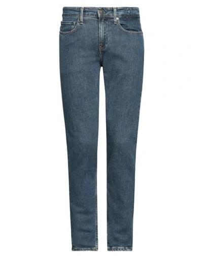 Shop Calvin Klein Man Jeans Blue Size 34w-32l Cotton, Elastane