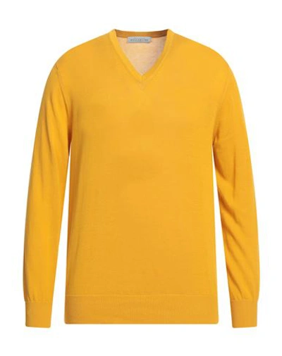 Shop Ballantyne Man Sweater Yellow Size 50 Cotton
