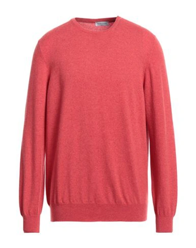 Shop La Fileria Man Sweater Tomato Red Size 46 Cashmere