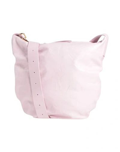 Shop Jil Sander Woman Cross-body Bag Pink Size - Soft Leather