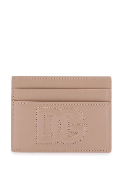 Shop Dolce & Gabbana Dg Logo Cardholder In Neutro