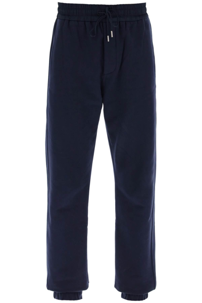 Shop Saint Laurent Satin-finished Joggers With In Blue