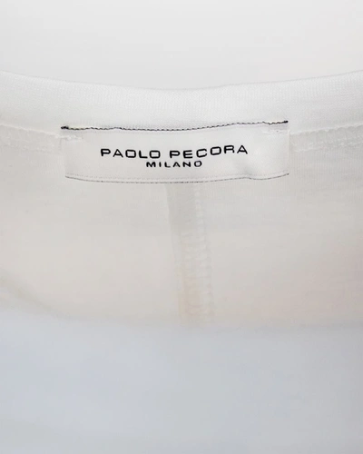 Shop Paolo Pecora T-shirts In Optical White