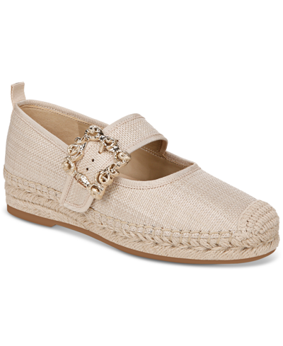 Shop Sam Edelman Women's Maddy Mary Jane Espadrille Flats In Light Natural