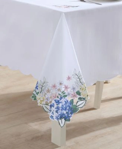 Shop Elrene Spring Hydrangea Bouquet Cutwork Fabric Collection In Multi