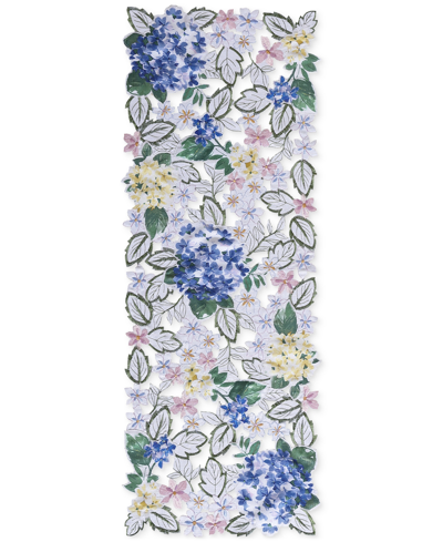 Shop Elrene Spring Hydrangea Bouquet Cutwork Centerpiece, 13" X 36" In Multi