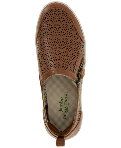 Jambu Women's July Slip-on Zipoer Sneakers In Saddle