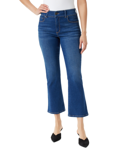 Shop Gloria Vanderbilt Women's Shape Effect Tummy Sculpt Bootcut Ankle Jeans In Westbury Blue With Whiskers