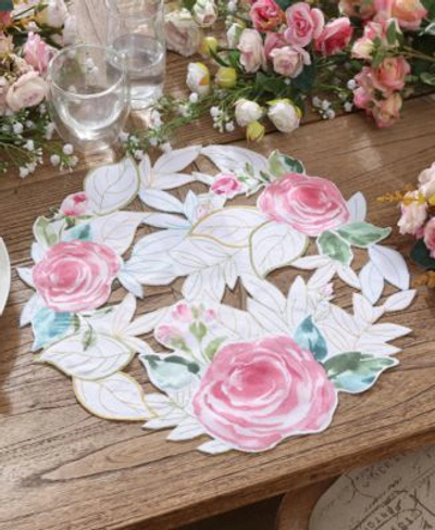 Shop Elrene Vintage Rose Cutwork Fabric Collection In Multi
