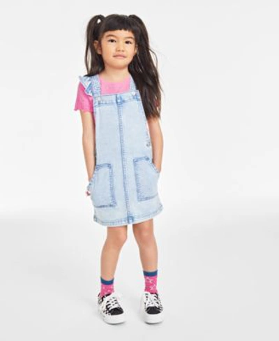 Shop Epic Threads Little Girls Textured T Shirt Zinnia Winged Denim Jumper Created For Macys In Tulip