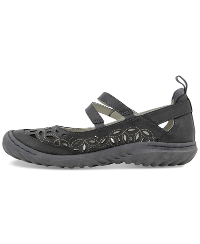 Jbu Women's Bellerose Encore Casual Mary Jane Flats In Dark Gray