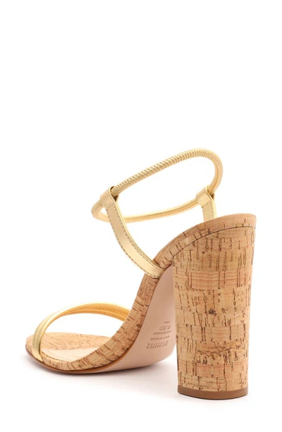 Shop Schutz Gimenez Ankle Strap Sandal In Ouro Claro Orch