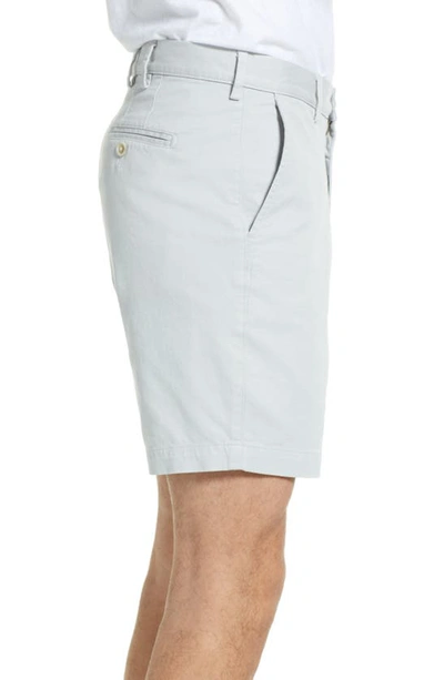 Shop Peter Millar Pilot Stretch Twill Shorts In Light Grey