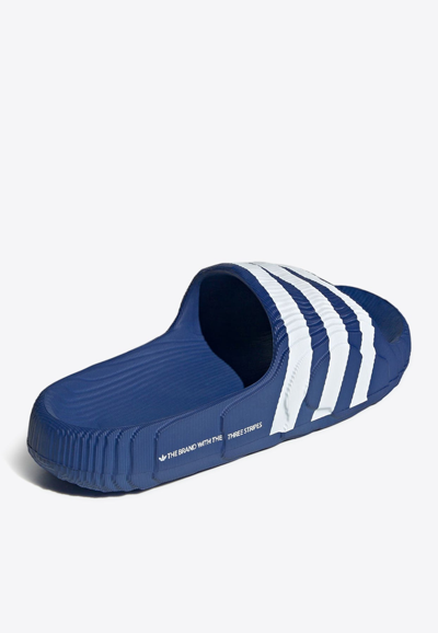 Shop Adidas Originals Adilette 22 Slides In Blue