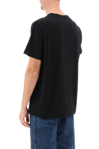 Shop Apc Item T-shirt With Logo Print In Black (black)