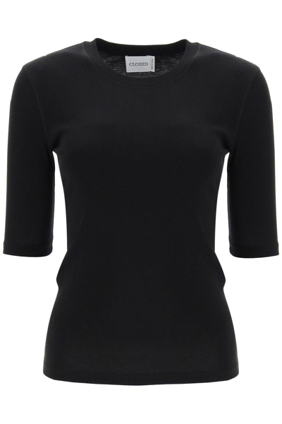 Shop Closed Cotton & Modal T-shirt In Black (black)