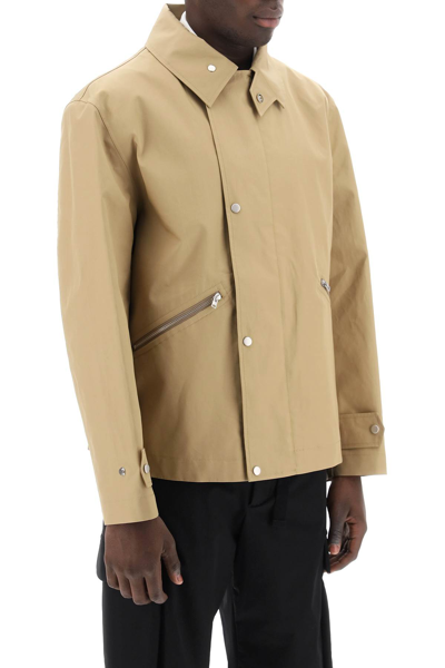 Shop Closed Water-repellent Windbreaker Jacket In Taupe Beige (beige)