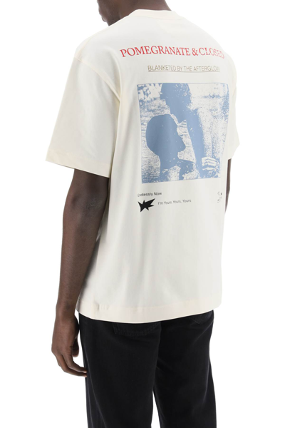 Shop Closed T-shirt With Graphic Print In Ivory (white)