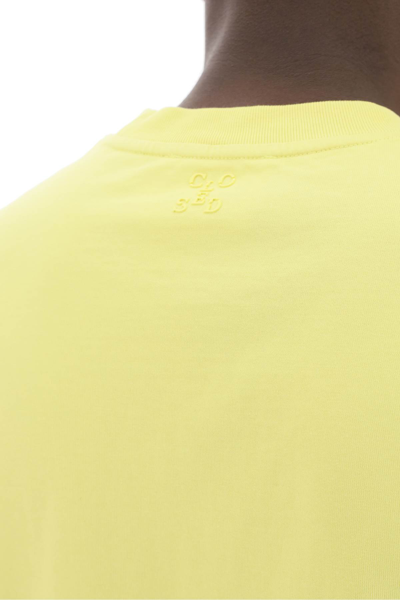 Shop Closed Crew-neck T-shirt In Primary Yellow (yellow)