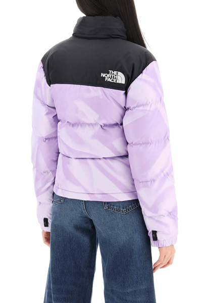 Shop The North Face 1996 Retro Nuptse Down Jacket In Icy Lilac Garment Fold (purple)