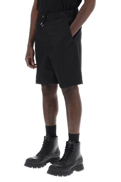 Shop Oamc Shorts With Elasticated Waistband In Black (black)