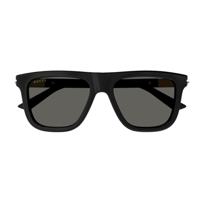 Shop Gucci Gg1502s Linea Web 001 Sunglasses In Nero