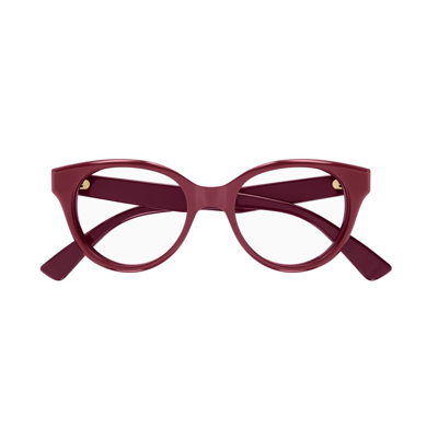 Shop Gucci Gg1590o Linea Lettering Glasses In Rosso