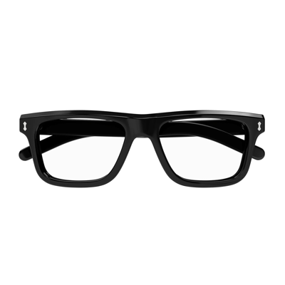 Shop Gucci Gg1525o Linea Rivets Glasses In Nero