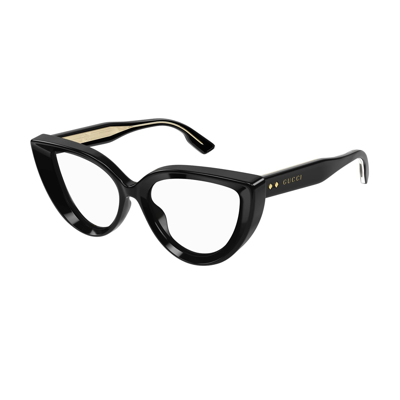Shop Gucci Gg1530o Linea Rivets 001 Glasses In Nero