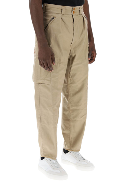 Shop Polo Ralph Lauren Cotton Cargo Pants In Desert Khaki (beige)