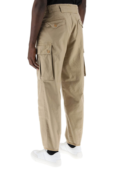 Shop Polo Ralph Lauren Cotton Cargo Pants In Desert Khaki (beige)