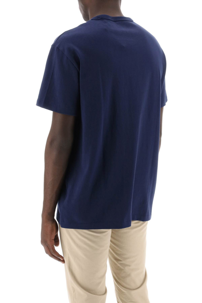 Shop Polo Ralph Lauren Classic Fit T-shirt In Solid Jersey In Newport Navy C3870 (blue)
