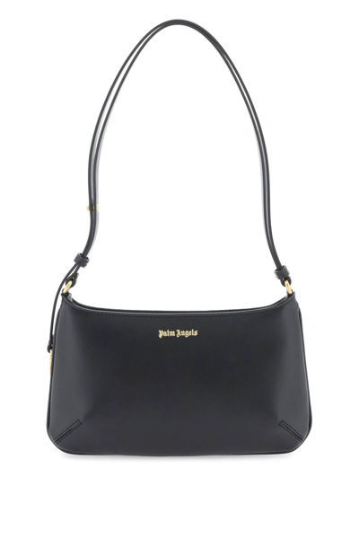 Shop Palm Angels Giorgina Shoulder Bag In Black Gold (black)