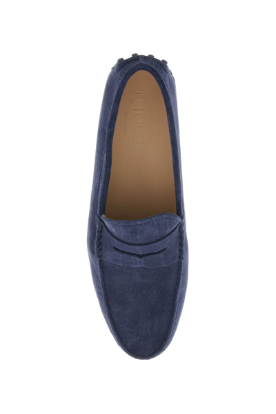 Shop Tod's Gommino Loafers In Galassia (blue)