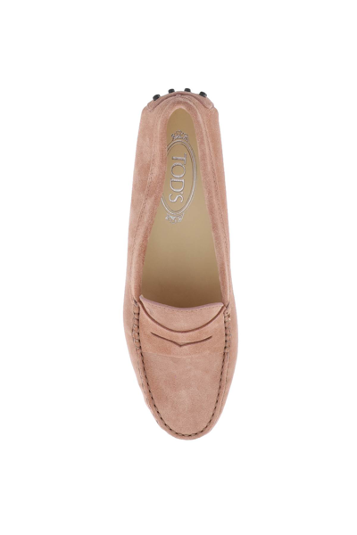 Shop Tod's Gommino Loafers In Cotto Chiaro (pink)