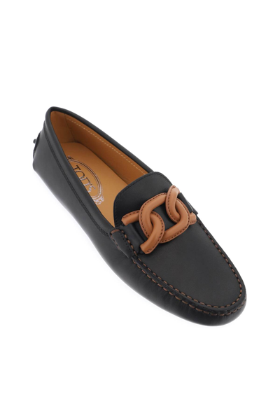 Shop Tod's Gommino Bubble Kate Loafers In Altraversione (brown)