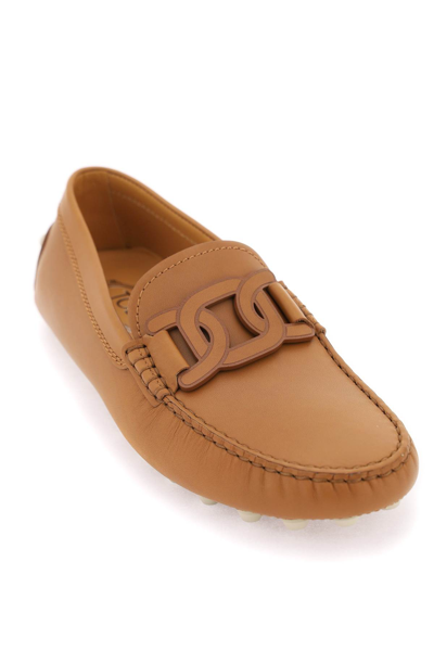 Shop Tod's Gommino Bubble Kate Loafers In Kenia Scuro (brown)