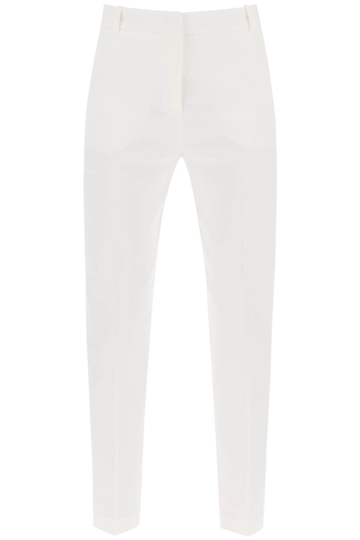 Shop Pinko Bello Cigarette Pants In Bianco Seta (white)