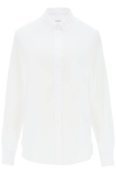 Shop Saks Potts William Poplin Shirt In White (white)