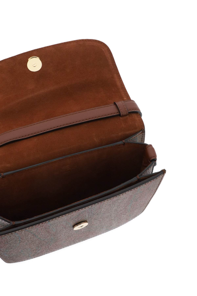 Shop Etro Essential Large Crossbody Bag In Marrone Scuro 2 (brown)